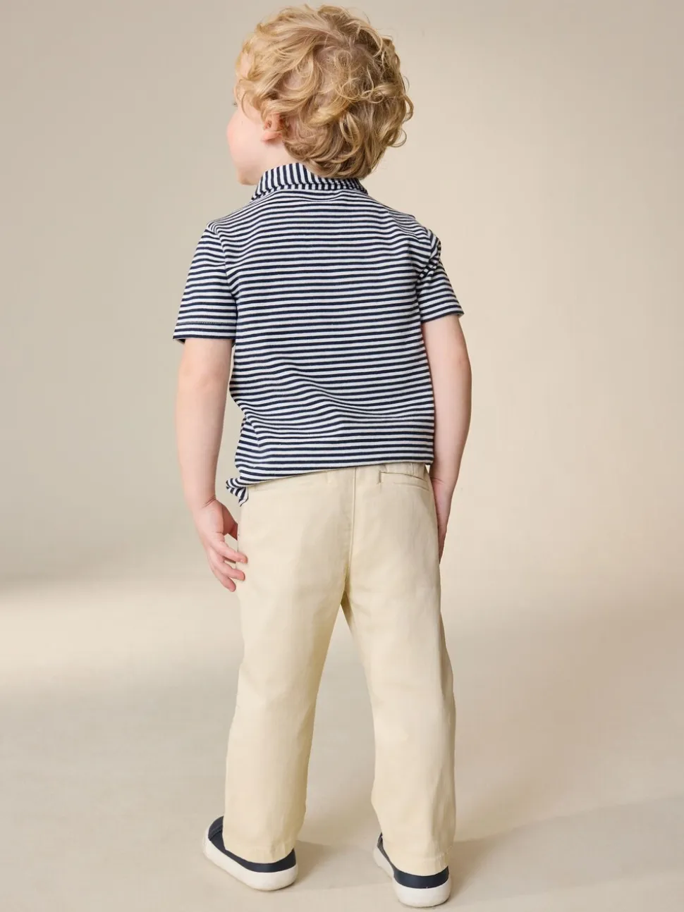 Jaune - Pantalon chino extensible (3mois-7ans)