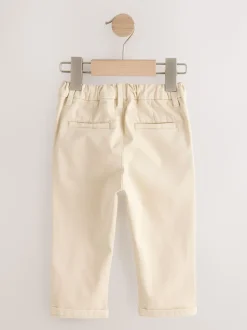 Jaune - Pantalon chino extensible (3mois-7ans)