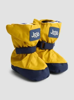 Jaune moutarde - Bottines JoJo Maman Bébé imperméables doublées en polaire Bébé