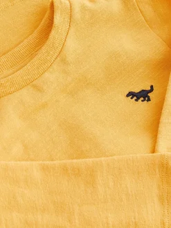 jaune ocre - T-shirt uni à manches longues (3mths-7yrs)