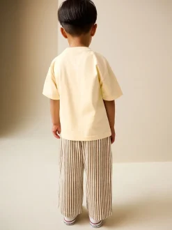 Jaune sunshine - Ensemble t-shirt à manches courtes et jogging léger (3mois-7ans)