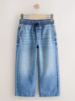 Jean bleu moyen - Jean en denim à enfiler (3-16ans)