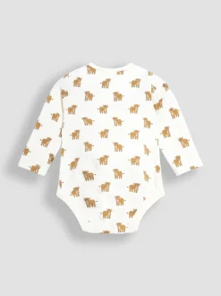 Jojo Maman Bébé Bébé Highland Cow Velour Set 3 Pieces