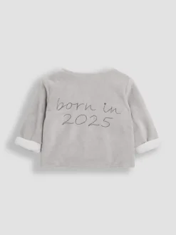 JoJo Maman Bébé Born In 2025 2- Dors-bien et veste en velours à pieds