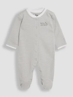 JoJo Maman Bébé Born In 2025 2- Dors-bien et veste en velours à pieds