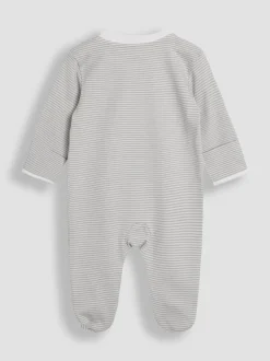 JoJo Maman Bébé Born In 2025 2- Dors-bien et veste en velours à pieds