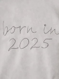 JoJo Maman Bébé Born In 2025 2- Dors-bien et veste en velours à pieds