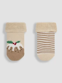 Jojo Maman Bébé Chaussettes de Noël 2 Lot