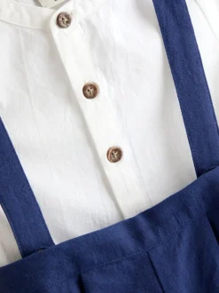 JoJo Maman Bébé ensemble chemise et Shorts grand-père 2 pièces