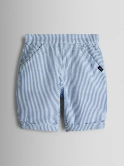 JoJo Maman Bébé Ensemble Chemise à double boutonnage et shorts rayés 2 pièces