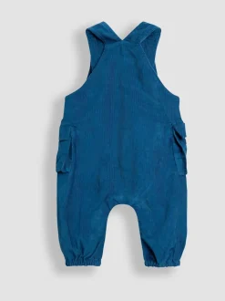 JoJo Maman Bébé 2-ensemble salopette et haut en velours côtelé brodé