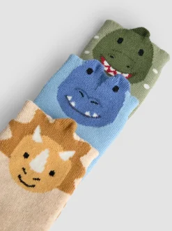 JoJo Maman Bébé 3-Lot dinosaures extra épais Chaussettes