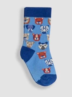 JoJo Maman Bébé 3-Lot Safari Chaussettes
