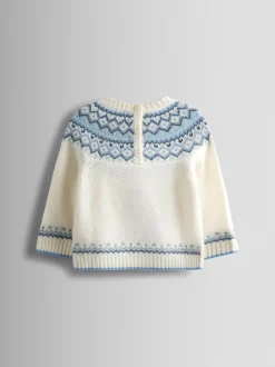 Jojo Maman Bébé Noël Penguin Pull Fair Isle