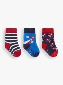 Jojo Maman Bébé Paquet de 3chaussettes Rouge Arrows