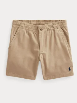 kaki - Polo Ralph Lauren Short chino Prepster Flex Abrasion en sergé