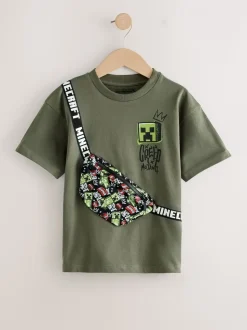 Kaki/vert - T-shirt Minecraft Bag (3-16ans)