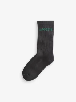 Lacoste 6 Lot Chaussettes en Coton Col rond