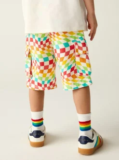 Little Bird by Jools Oliver Short en sergé à damier arc-en-ciel 100% coton