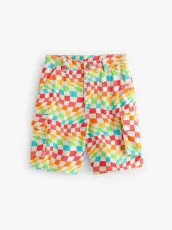 Little Bird by Jools Oliver Short en sergé à damier arc-en-ciel 100% coton