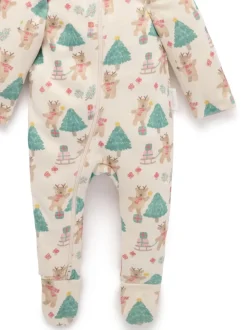 Lot de 2 Combinaison de nuit zippés de Noël Purebaby