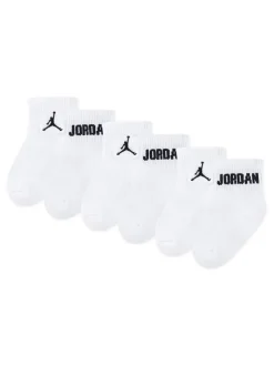 Lot de 6 paires de chaussettes Jordan Everyday Essential blanches