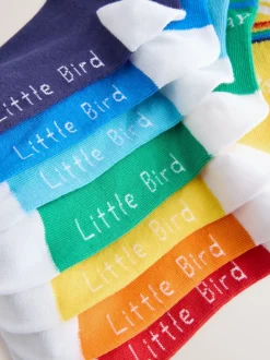 Lot de 7 paires de chaussettes Little Bird by Jools Oliver Bright Arc-en-ciel Days Of The Week
