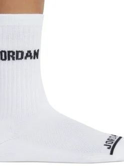 Lot de 6 paires de Chaussettes Jordan Legend Col rond Blanches