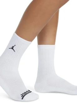Lot de 6 paires de Chaussettes Jordan Legend Col rond Blanches