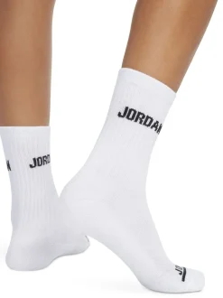 Lot de 6 paires de Chaussettes Jordan Legend Col rond Blanches