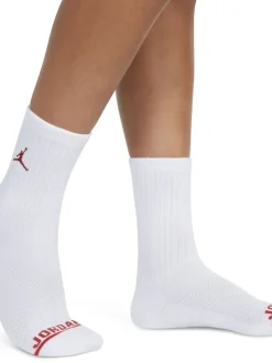 Lot de 6 paires de Chaussettes Jordan Legend Col rond Blanches