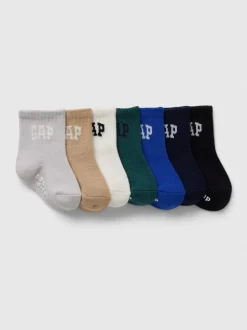 Lot de 7 paires de chaussettes col rond à logo Gap (Nouveau-né-5ans)
