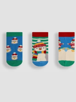 Lot de 3 paires de chaussettes JoJo Maman Bébé Penguin