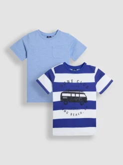 Lot de 2 t-shirts JoJo Maman Bébé Surf Club