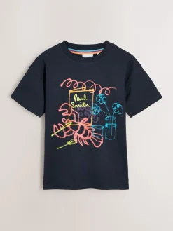 Lot de 3 T-shirts Paul Smith Junior Graphique bleu/blanc/noir