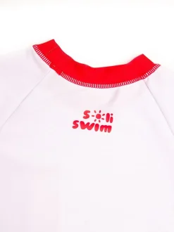 Maillot de bain Soliswim Rash Guard blanc