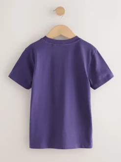 Manette violette - T-shirt imprimé régulier à manches courtes (3-16ans)