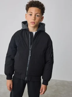 Manteau Baker by Ted Baker bomber rembourré résistant à la douche noir