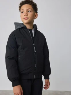Manteau Baker by Ted Baker bomber rembourré résistant à la douche noir