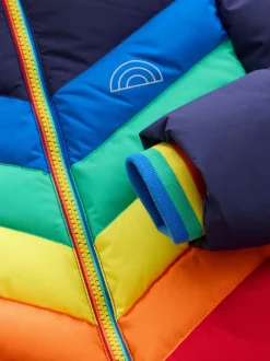 Manteau matelassé Little Bird by Jools Oliver imperméable à chevrons couleur vive