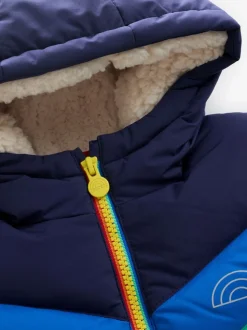 Manteau matelassé Little Bird by Jools Oliver imperméable à chevrons couleur vive