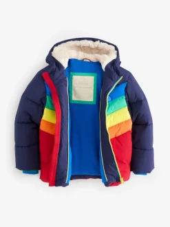 Manteau matelassé Little Bird by Jools Oliver imperméable à chevrons couleur vive