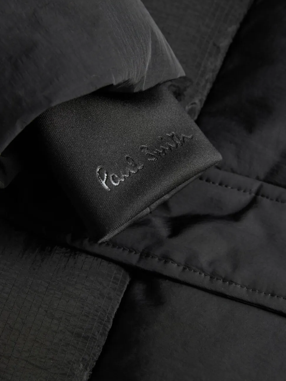 Manteau Paul Smith Junior Noir Résistant à la douche matelassé