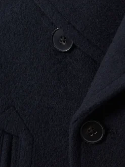 Manteau Reiss Bergamo en sergé de laine Mélange Double boutonnage