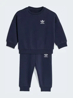 marine - Adidas Original ensemble sweat oversize et Joggings bébé