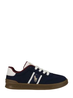 marine - Baskets Polo Ralph Lauren Heritage Court III en daim pour garçon