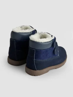 marine - Bottes JoJo Maman Bébé en cuir