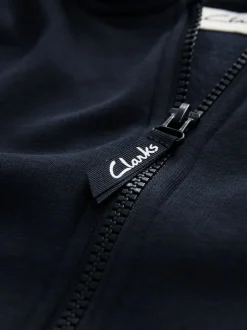 marine - Clarks Sweat à capuche zippé