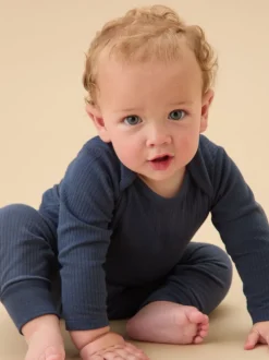 marine - Jogging côtelé confortable MORI