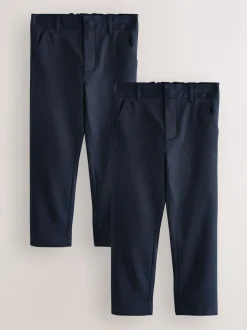 marine - Lot de 2 pantalons d’école Clarks coupe classique